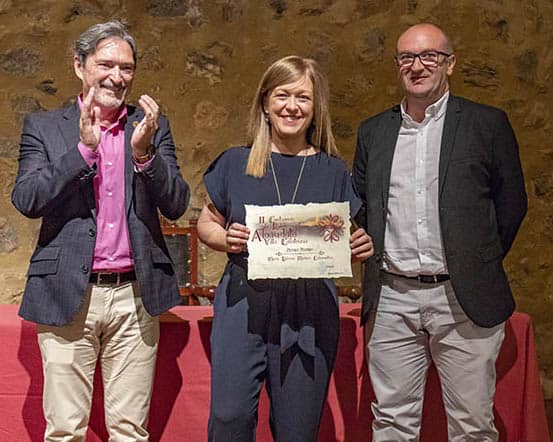 Lola Madero recoge su premio en Alcaudete