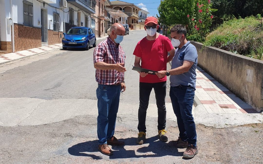 Obras de acondicionamiento en la calle La Fuente de Ventas del Carrizal