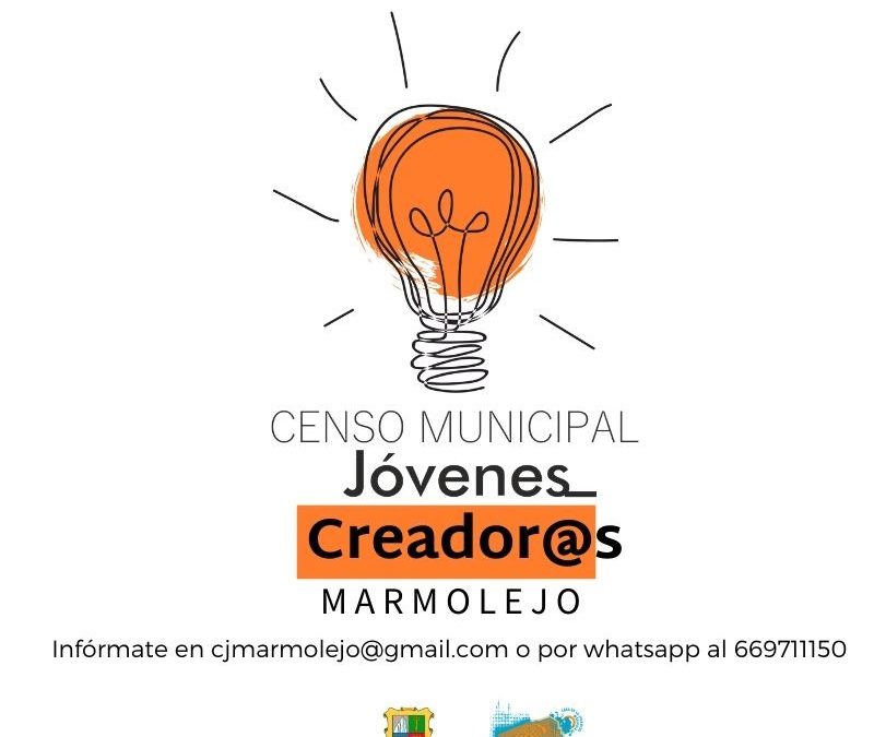 El Ayuntamiento de Marmolejo pone en marcha el Censo Municipal de Jóvenes Creadores