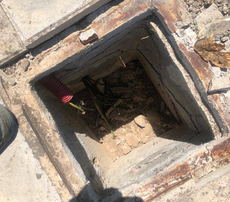Roban 3,5 kilómetros del cableado de cobre del Parque Empresarial Triana, en Andújar