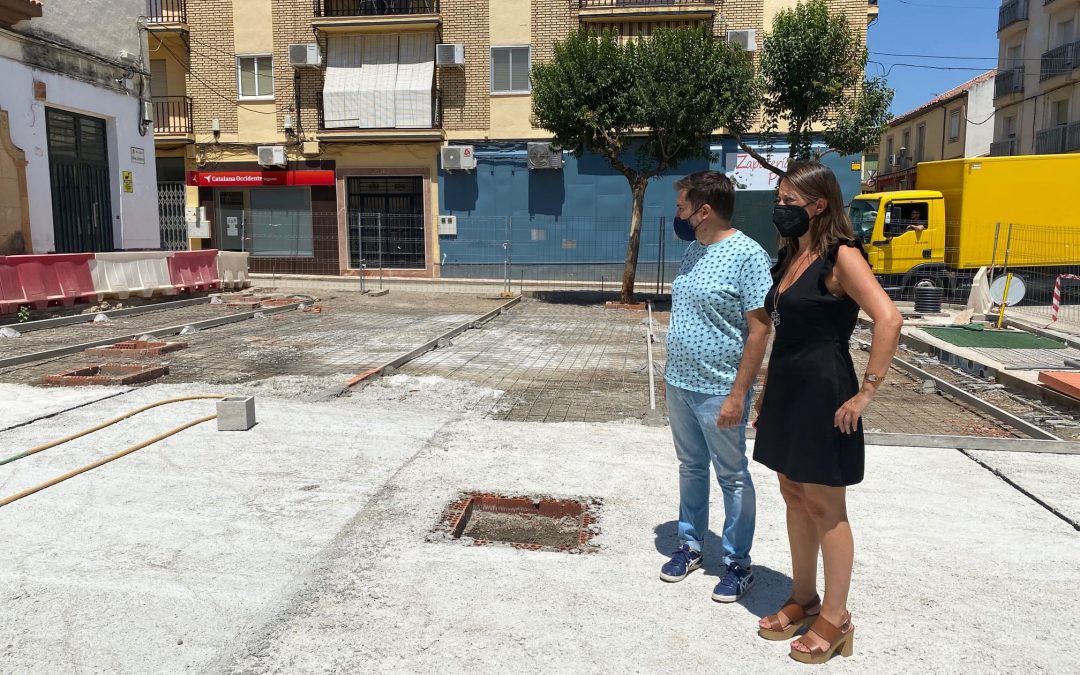 La obra de la Plaza de Blas Infante avanza a buen ritmo