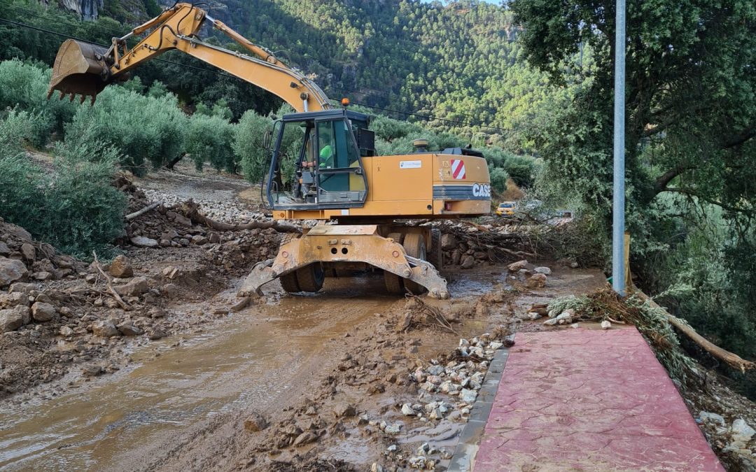 La Junta de Andalucía trabaja ya en algunas de las zonas afectadas por las tormentas