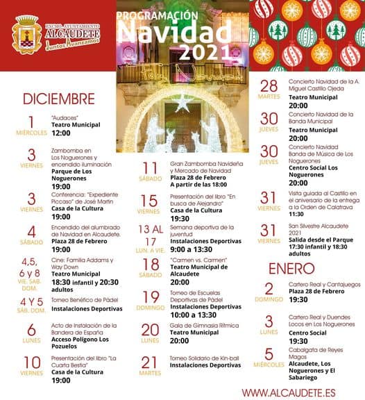 Alcaudete presenta su programación para la Navidad