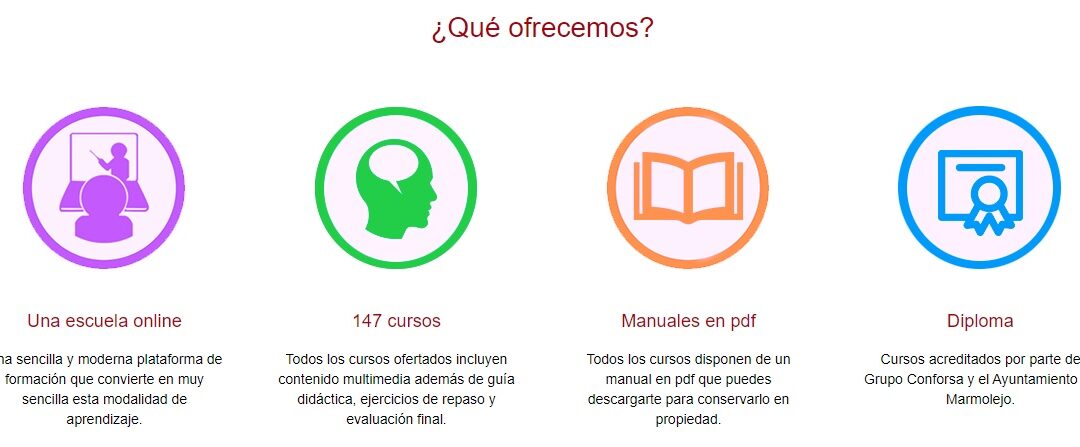 Cerca de 150 cursos a través del área virtual de formación