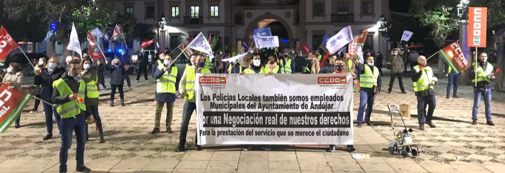 Nueva concentración de la Policía Local
