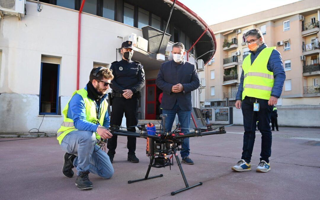 Linares, escenario del vuelo de demostración del dron TRACE en escenario urbano