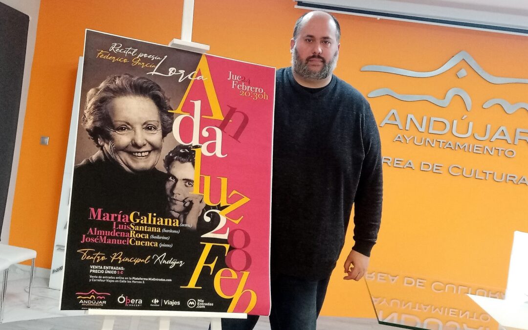 La actriz María Galiana recitará a Lorca en el Teatro Principal con motivo del Día de Andalucía