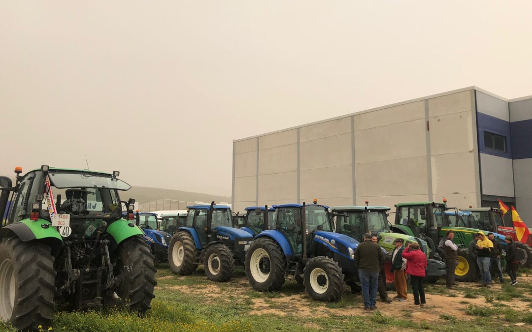Marcha de protesta de los agricultores de Martos