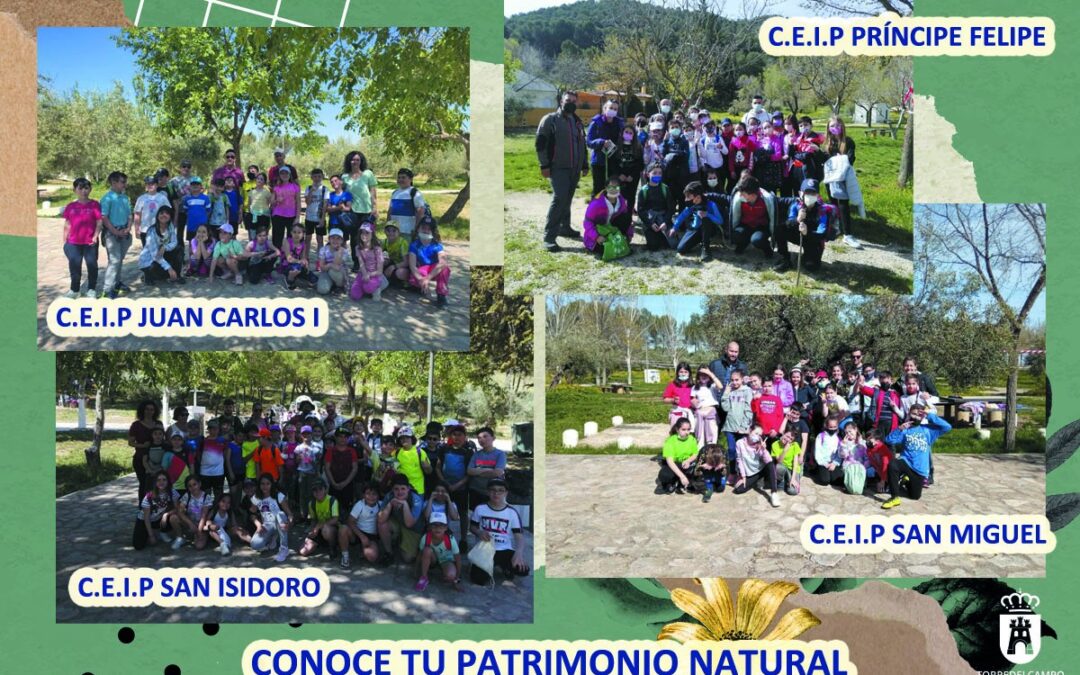 Más de 100 alumnos de Torredelcampo conocen el patrimonio natural del municipio