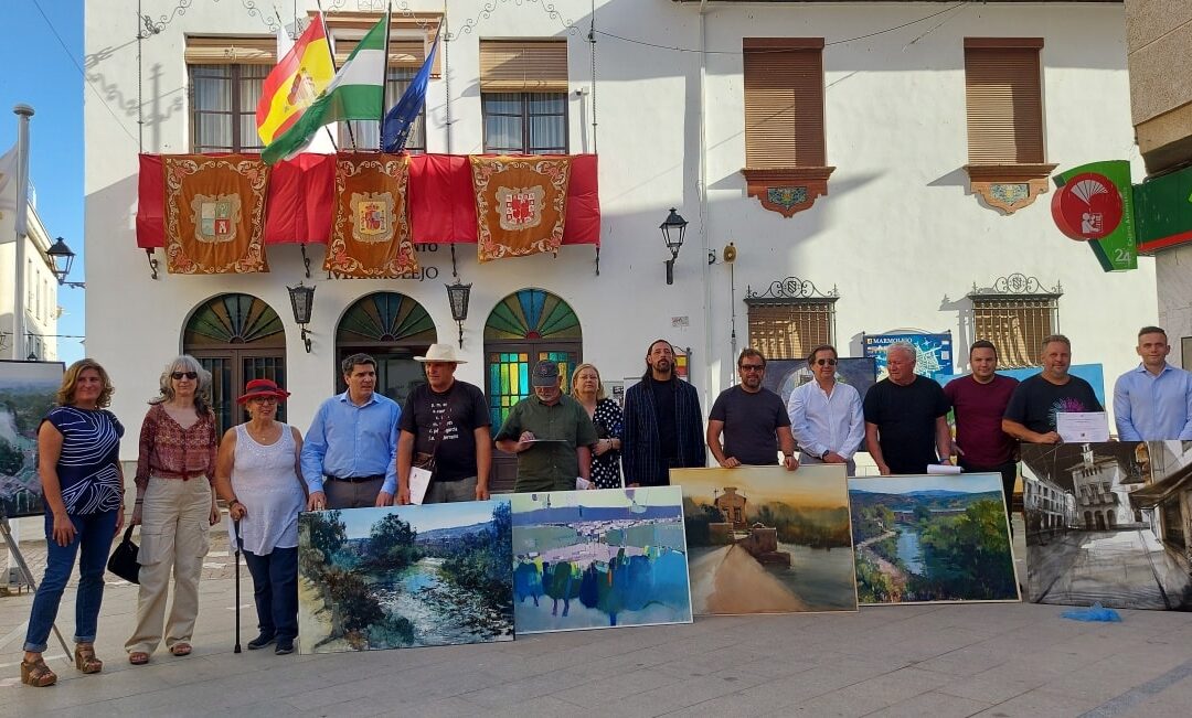 Récord de participación en el IV Certamen Nacional de Pintura Rápida al aire libre «Jofra» en el que Pedro Iglesias ha conseguido el primer premio