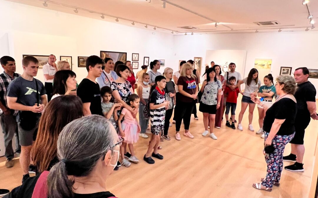 Las familias ucranianas refugiadas en Torredelcampo visitan el Museo de Jaén