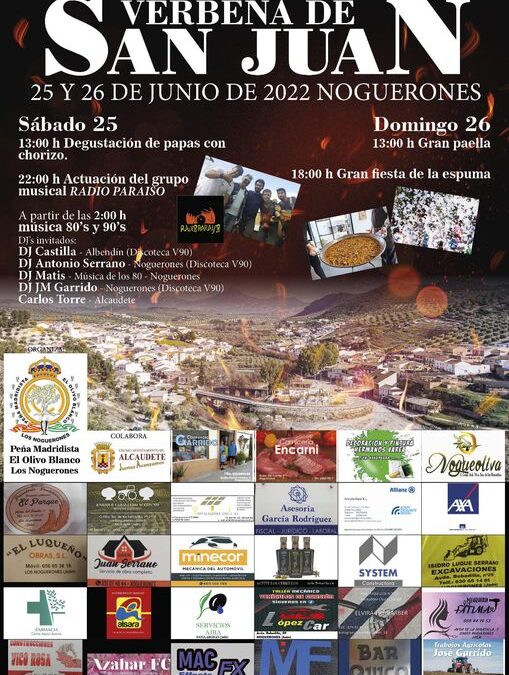 Los Noguerones celebrará la fiesta de San Juan