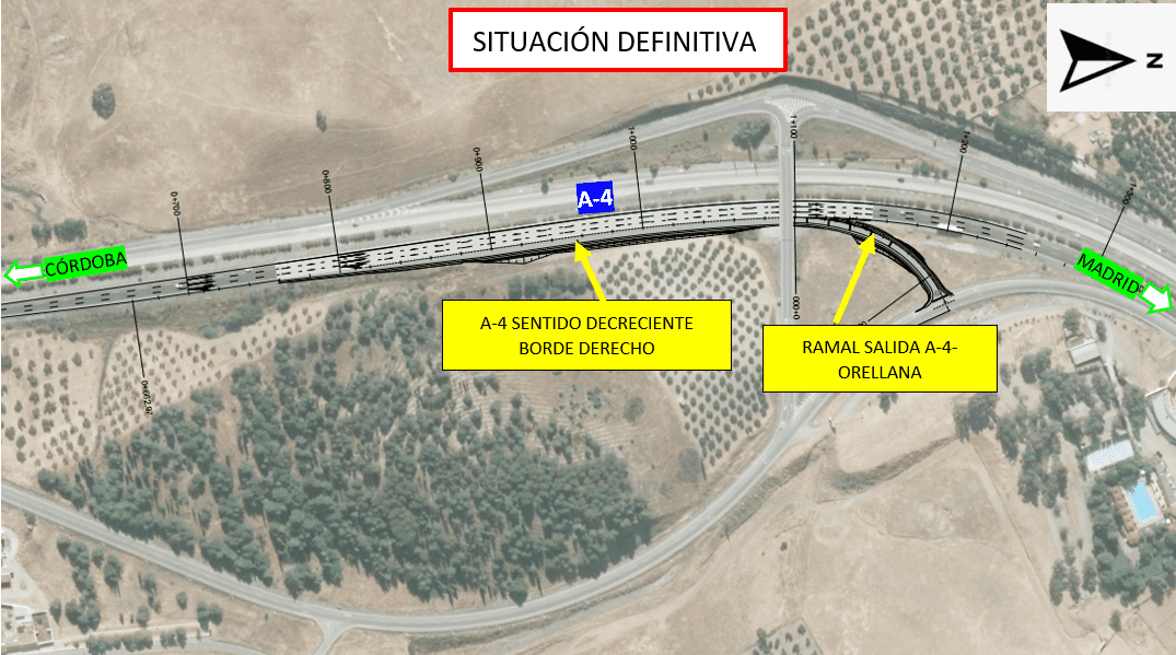 Mitma formaliza las obras de modificación del enlace de la A-4 en La Carolina