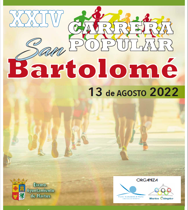 Martos abre las inscripciones para la XXIV Carrera Popular de San Bartolomé