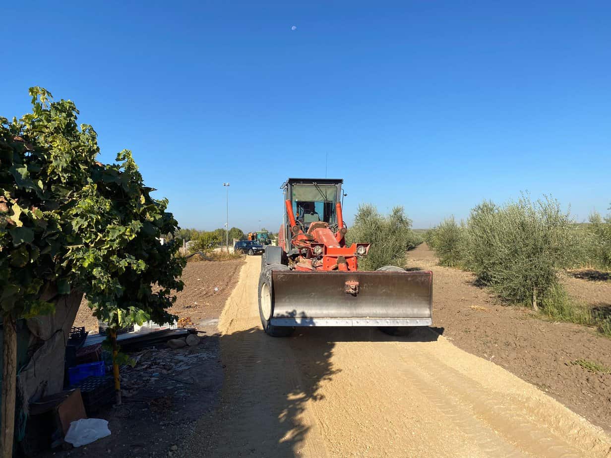 Continúan las obras del Paseo de la Libertad en Marmolejo