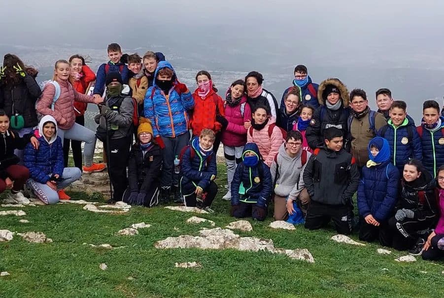 Jornada de senderismo de los estudiantes de Jamilena