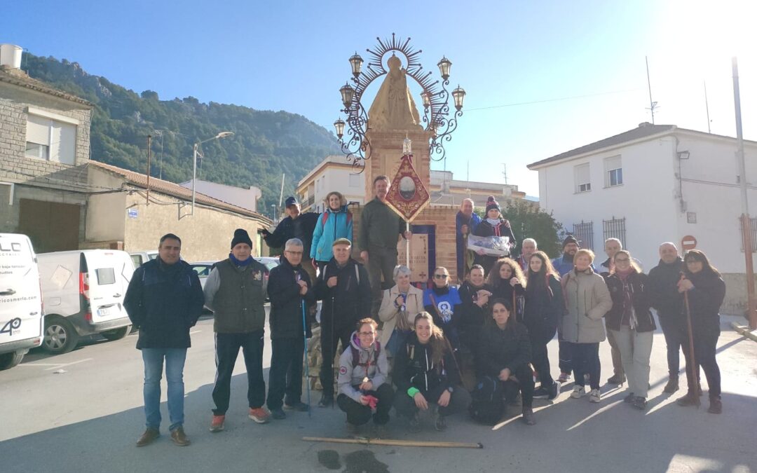 Jamilena acogió el paso de los peregrinos de La Ruta del Pastor de Colomera