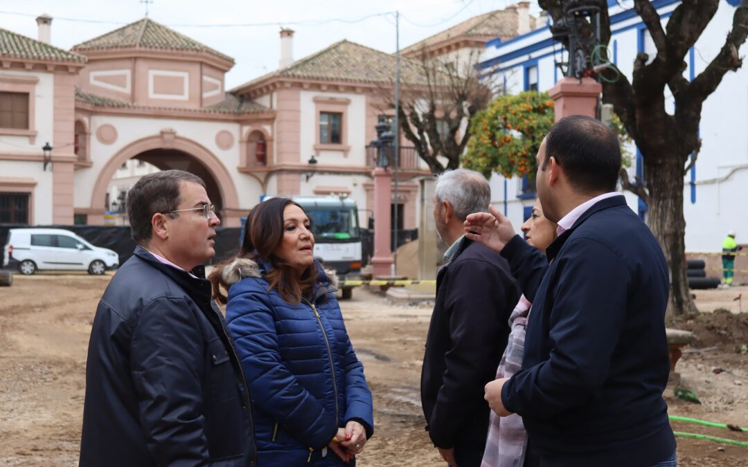 Avanzan las obras de Humanización de la Plaza de la Constitución