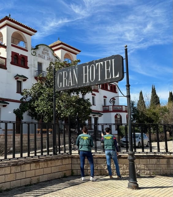 Detenido el presunto ladrón del Gran Hotel Balneario de Marmolejo