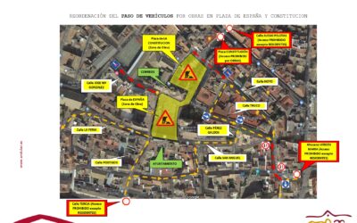 Nueva ordenación del tráfico ante el inicio de las obras en la Plaza de España