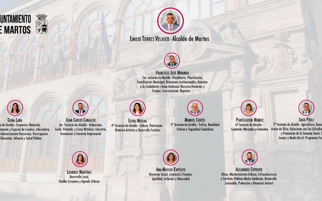 Definida la nueva estructura del Gobierno Municipal del Ayuntamiento