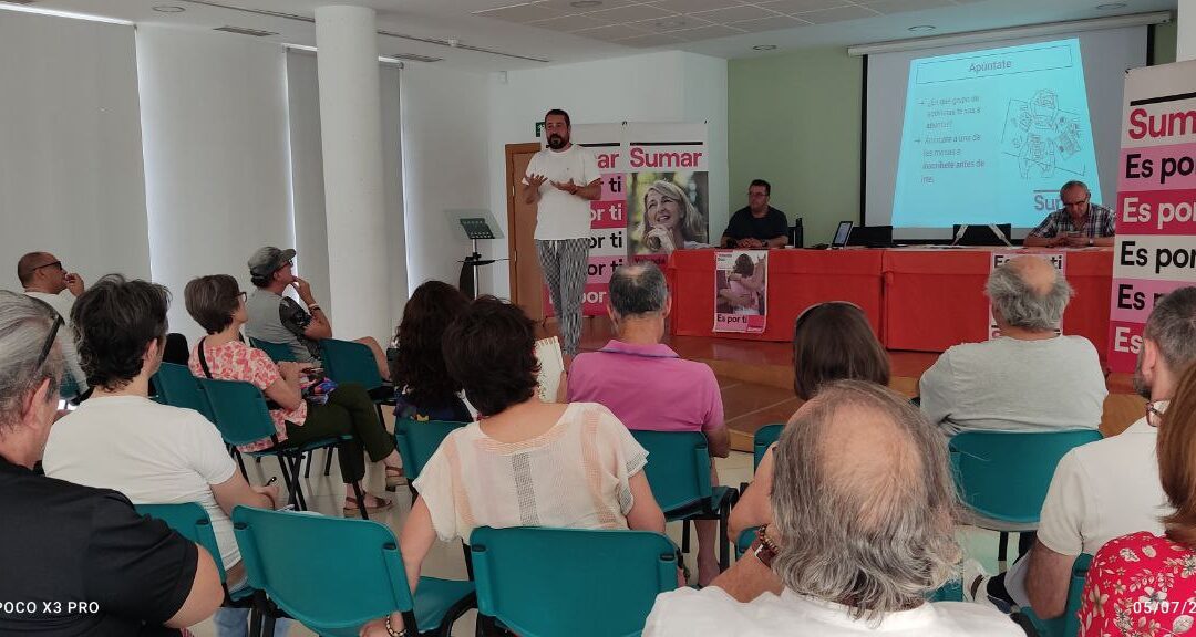 Sumar Jaén llega hasta Cazorla para realizar un encuentro con voluntarios