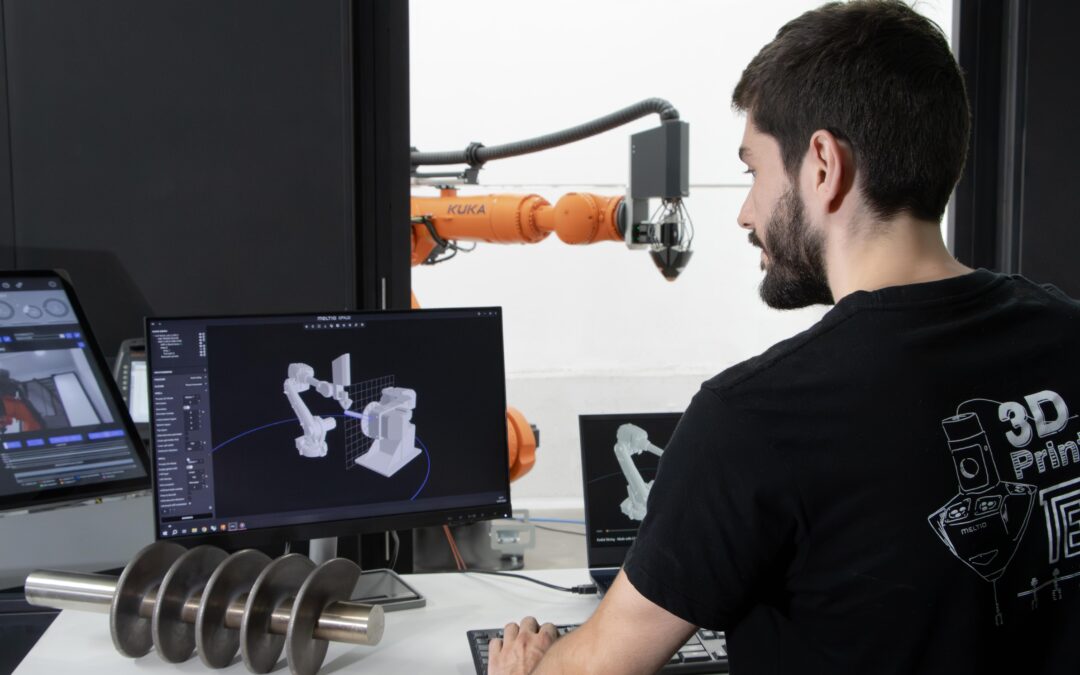 Meltio revoluciona la capacidad de un brazo robótico para fabricar piezas metálicas
