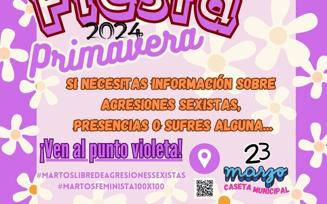 La Fiesta de la Primavera contará con un Punto Violeta