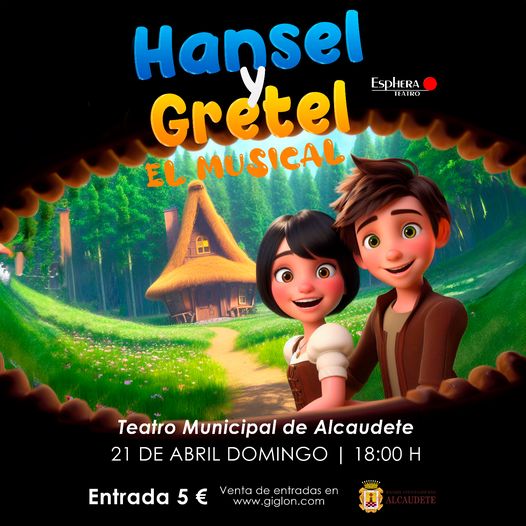 Hansel y Gretel, El Musical llegará al Teatro Municipal el 21 de abril