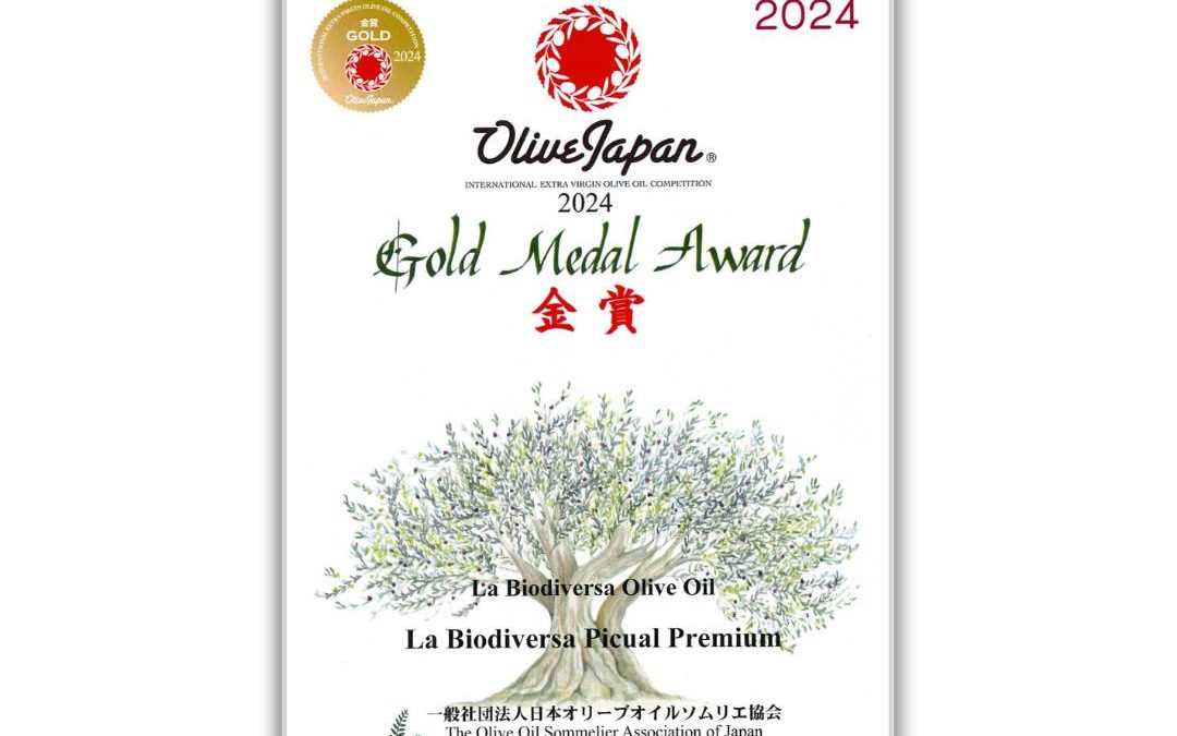 La Biodiversa revalida la medalla de oro de Olive Japan