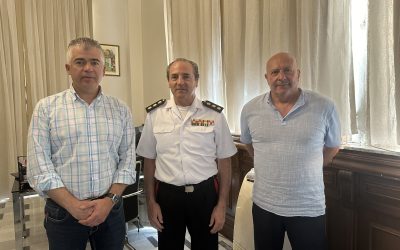 El Ayuntamiento da la bienvenida al nuevo subdelegado de Defensa en Jaén en un encuentro con vistas a acciones de futuro