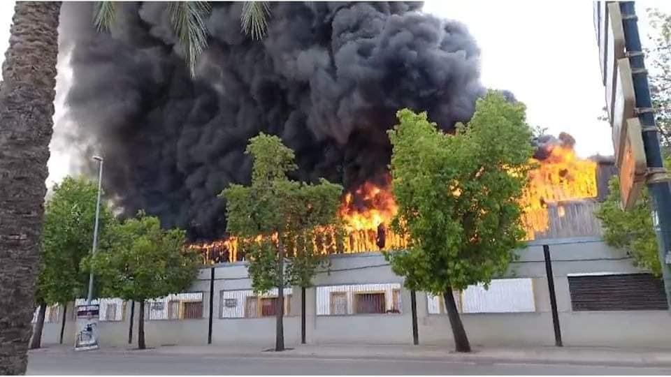 Trabajos de última hora en SAFA Andújar para que el curso comience con normalidad tras el grave incendio en sus instalaciones