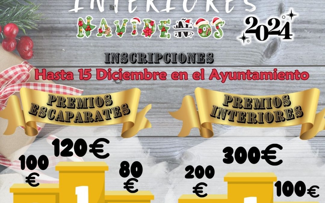 Una nueva edición de los Concursos de Escaparates e Interiores llenará de espíritu navideño el municipio
