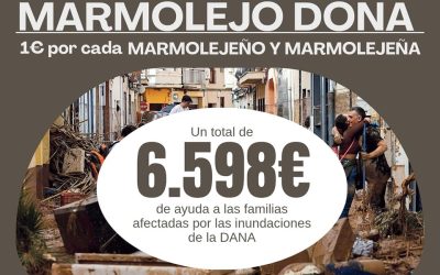 El Ayuntamiento de Marmolejo dona a Valencia un euro por cada habitante