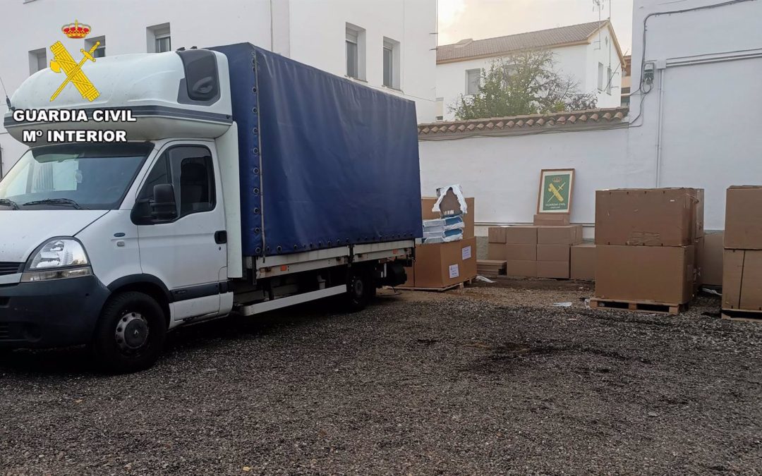 Detenido en Lopera el conductor de un camión con tabaco de contrabando valorado en más de 300.000 euros