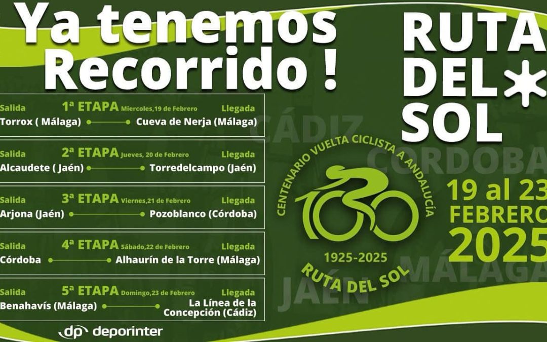 Arjona abrirá la 3ª etapa de la Vuelta a Andalucía de ciclismo