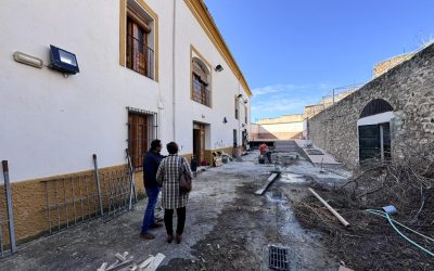 En marcha la rehabilitación del patio del Área de Desarrollo