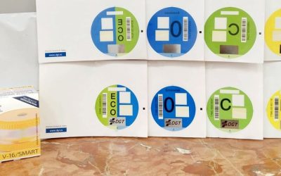 Continua la venta de distintivos ambientales de la DGT en Correos