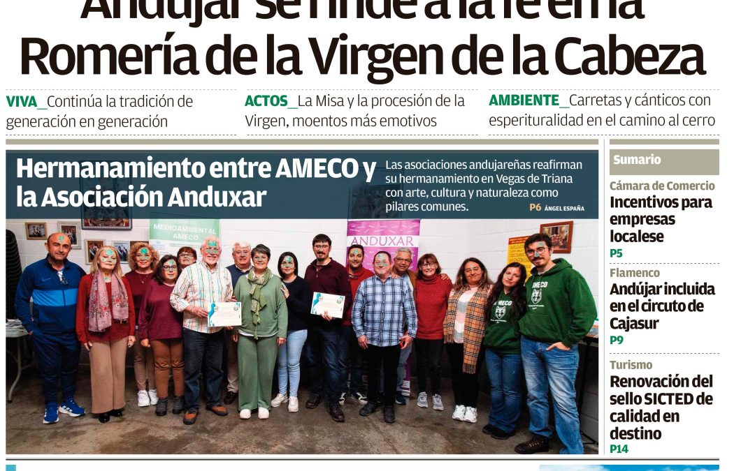 Descarga aquí el periódico Vivir Andújar del mes de mayo