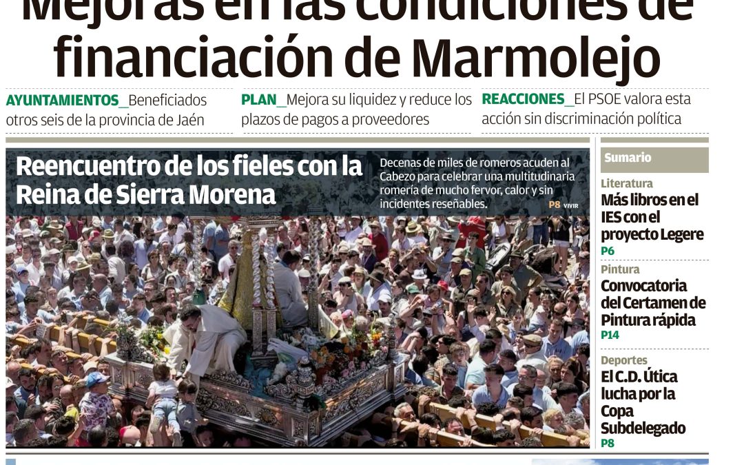 Descarga aquí el periódico Vivir Marmolejo de mayo