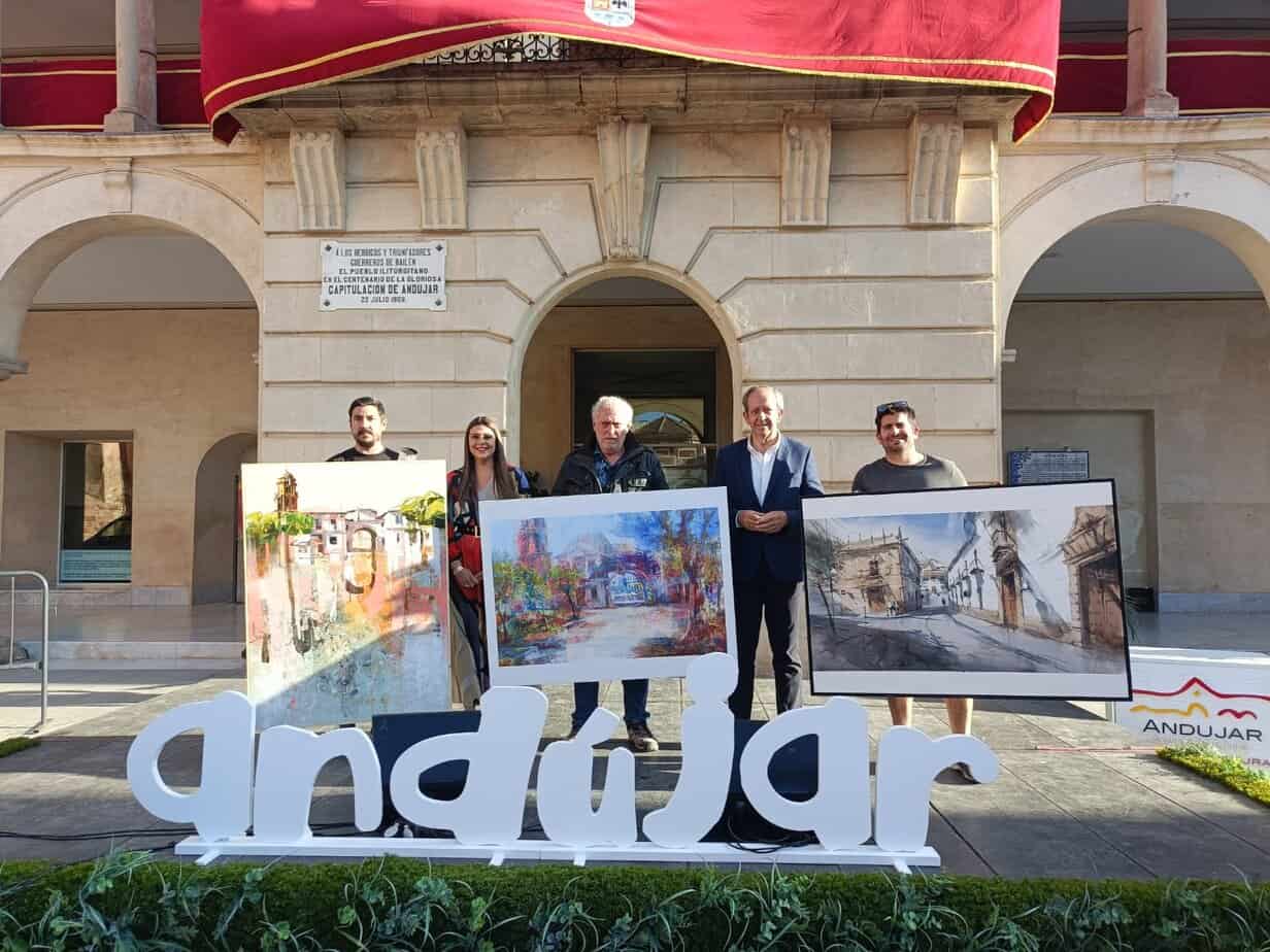 PREMIADOS CERTAMEN PINTURA Continúan las obras del Paseo de la Libertad en Marmolejo