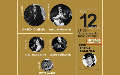 TORREDELCAMPO | l Festival Flamenco Juanito Valderrama será gratuito en la Plaza del Pueblo