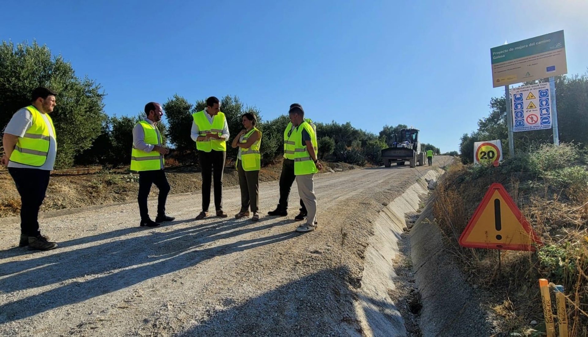 Continúan las obras del Paseo de la Libertad en Marmolejo