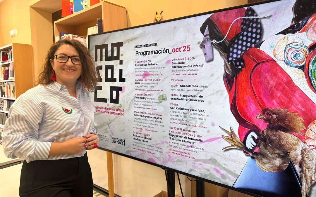 MARTOS | Martos estrena “Mosaico”, un festival que mezcla literatura, arte e imaginación en octubre