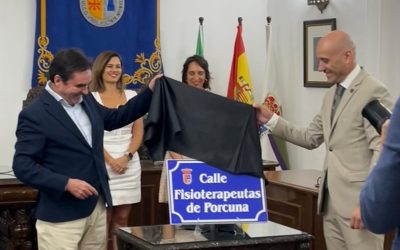 PROVINCIA || Porcuna dedica una calle a sus fisioterapeutas, un homenaje único en Andalucía y España