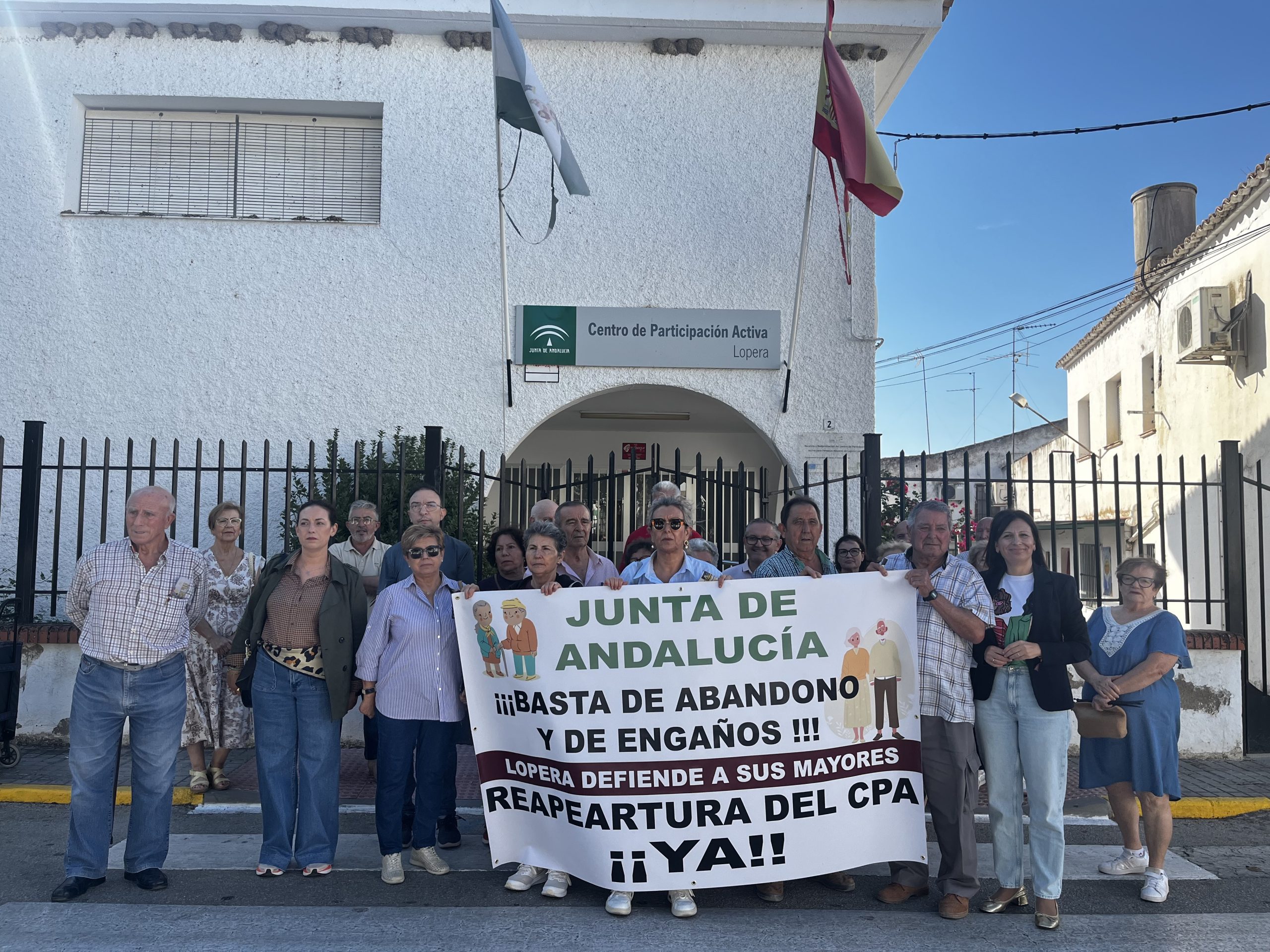 Manifestación por el CPA de Lopera