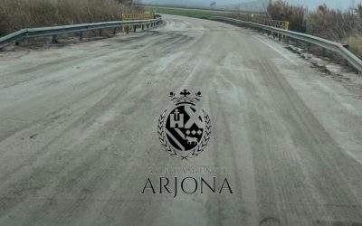 ARJONA | Cortada la JA-3404 entre Arjona y Lahiguera por el desbordamiento del Arroyo Salado